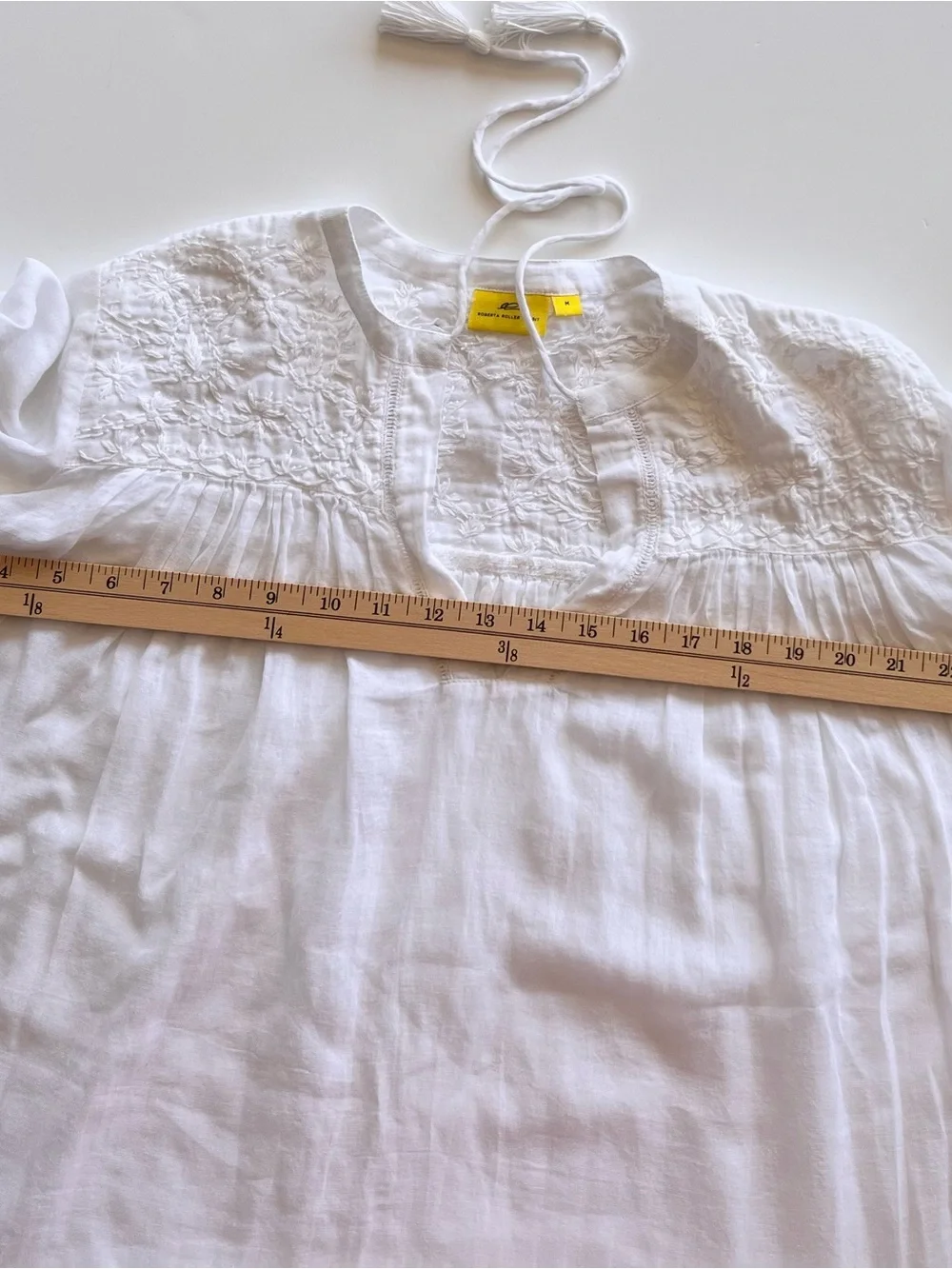 Roberta Roller Rabbit White Tassel Tunic